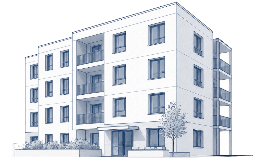 Design, supply, and installation KDM Menuiserie Joinery Vaucluse Social Housing