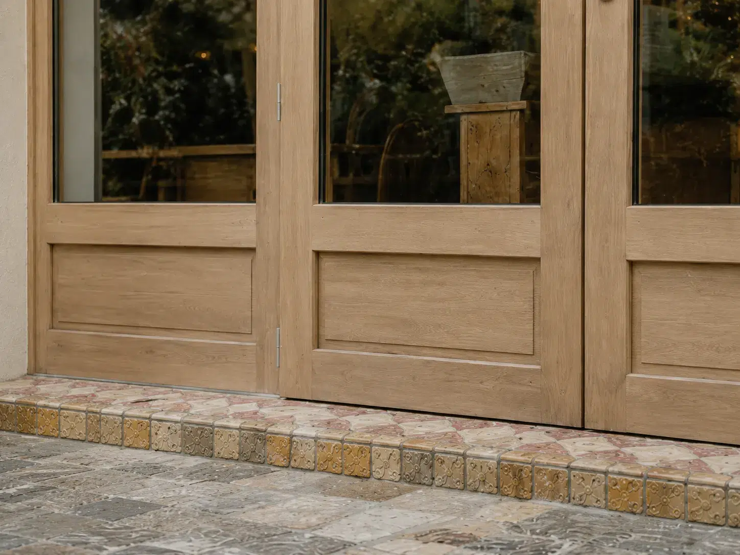 Wooden joinery café storefront historic downtown Vaucluse