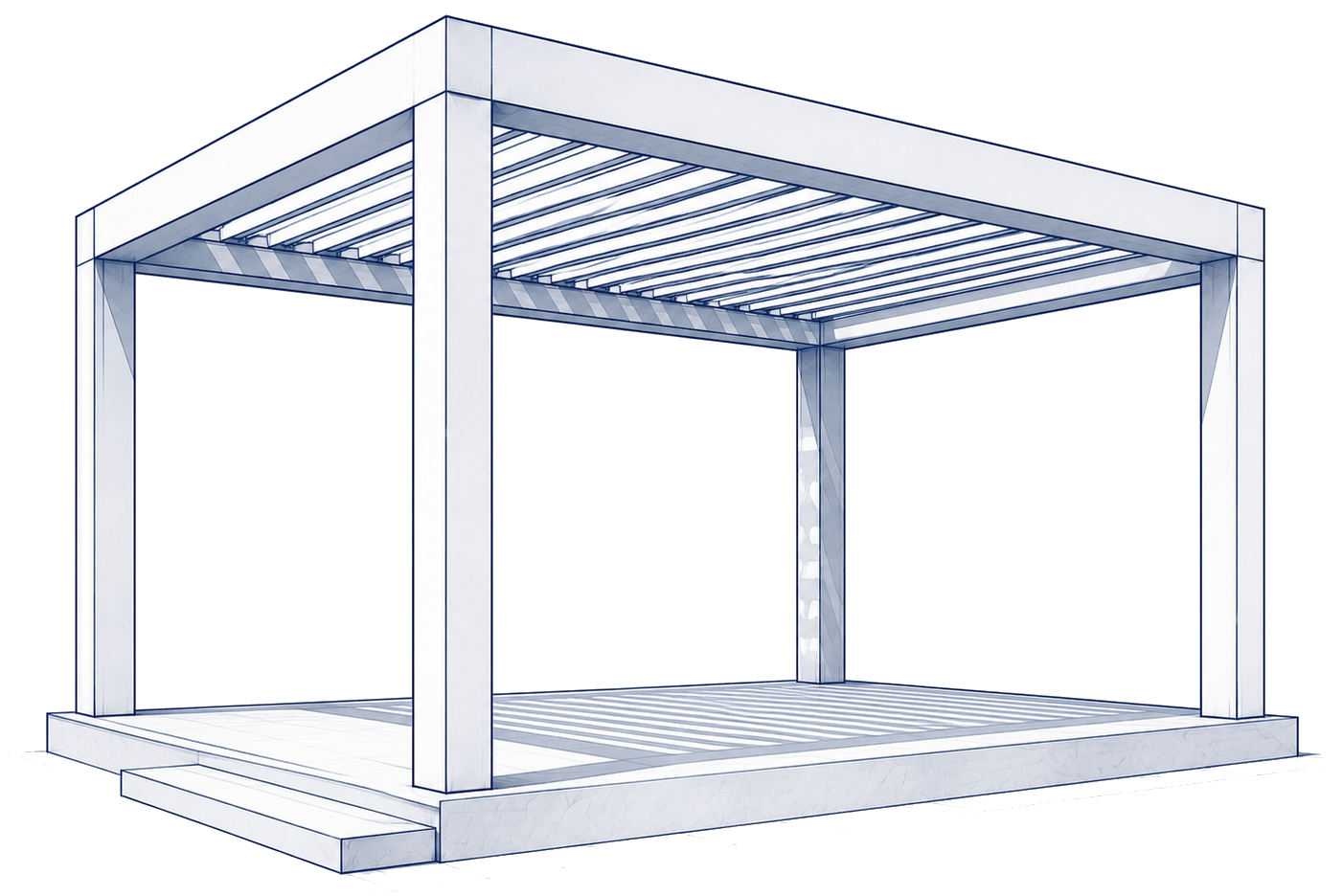 Orange Joinery : Pergola KDM Menuiserie Company