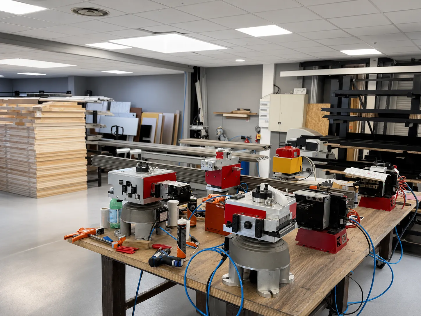 Joinery Orange Workshop of the company KDM Menuiserie